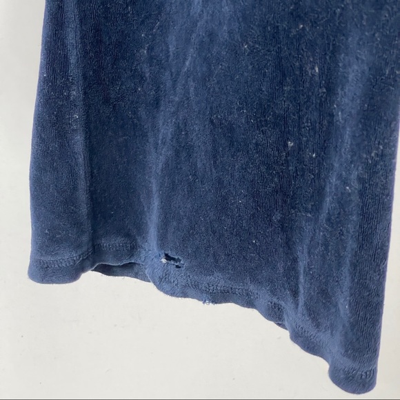 Juicy Velour Navy Sweatpants Pants Drawstring L - Picture 8 of 12